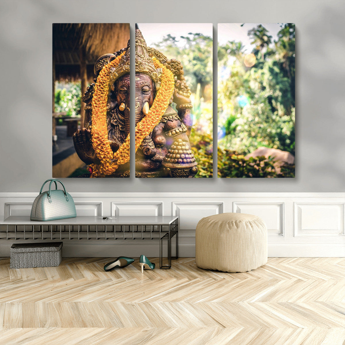 Hinduism Statue Wall Art Canvas Print