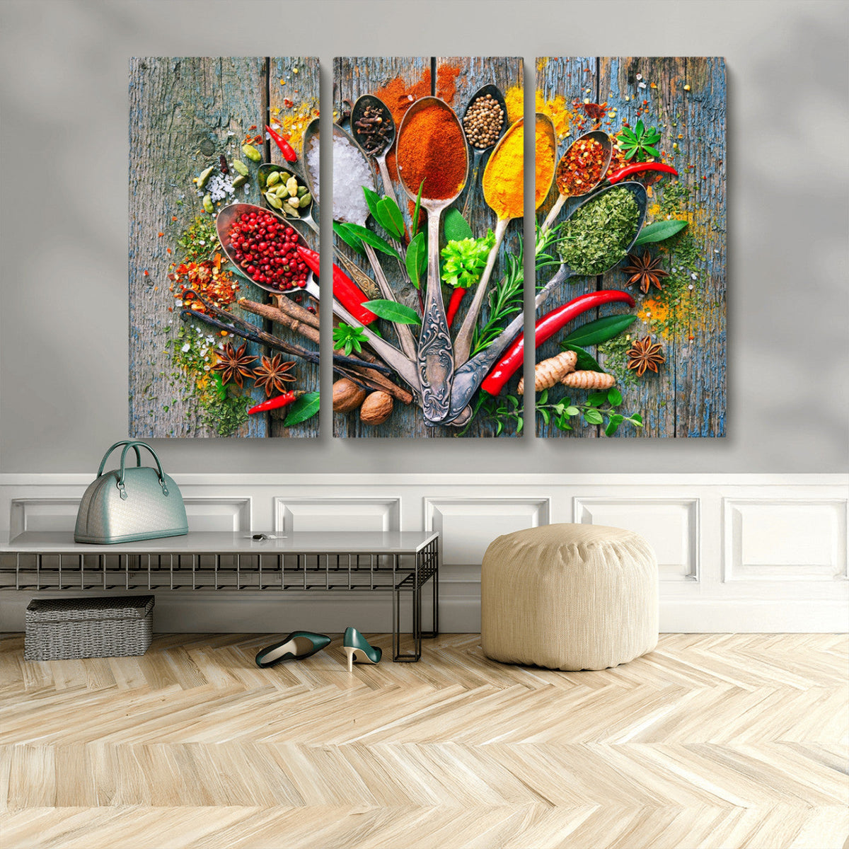 Spoonful of Spices Cooking Wall Art Canvas Print - Vibrant
