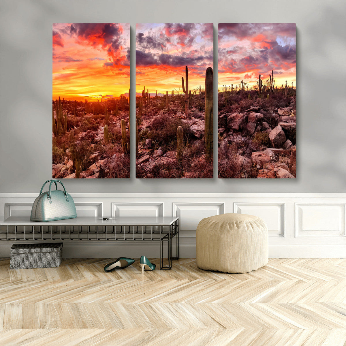 Arizona Desert Print, Western Cowboy Wall Art Print