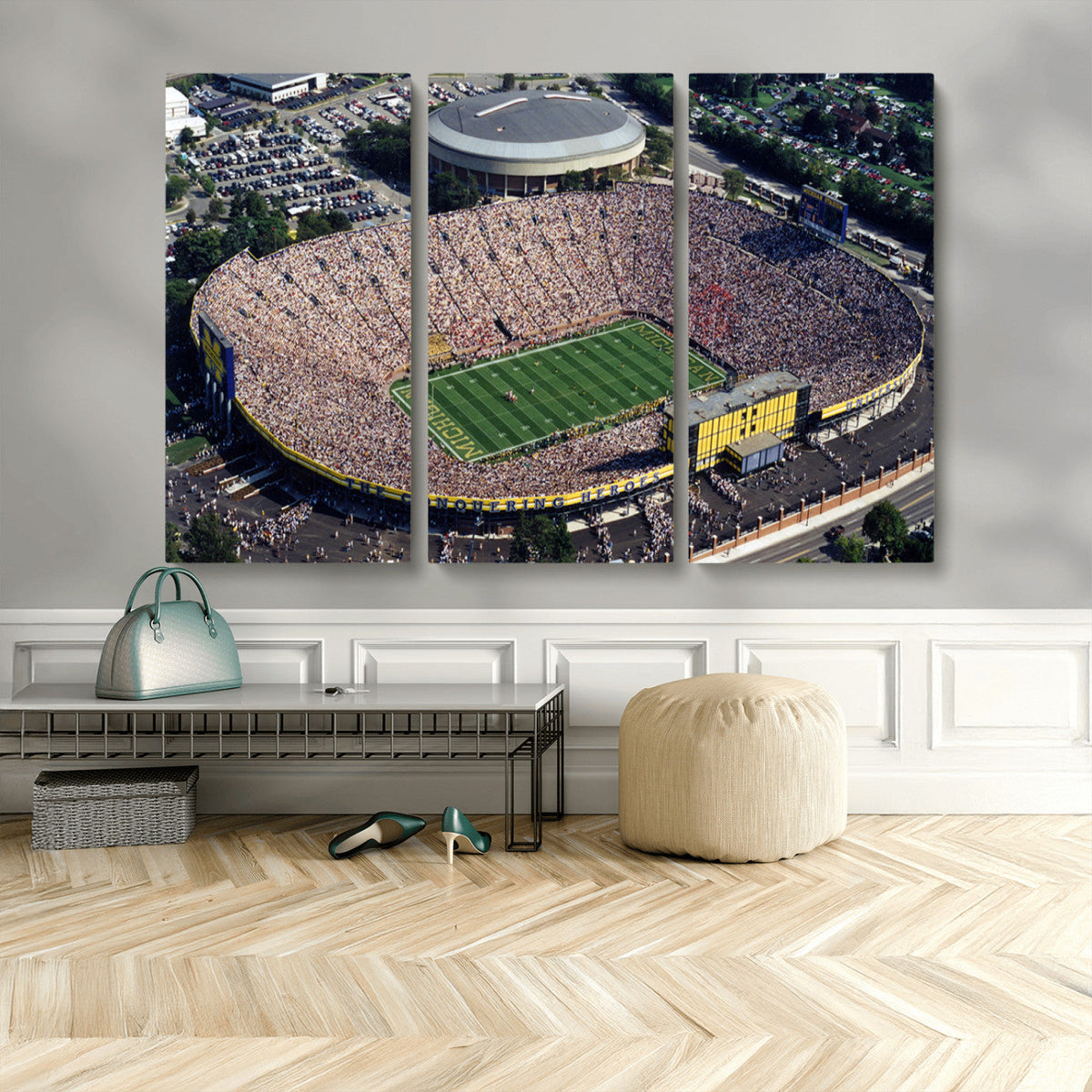Michigan Wolverines Football Team Print - Ann Arbor Michigan