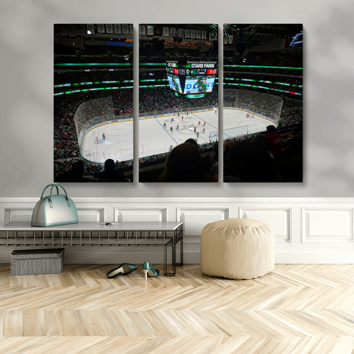 American Airlines Center Dallas Stars Wall Art Canvas Print