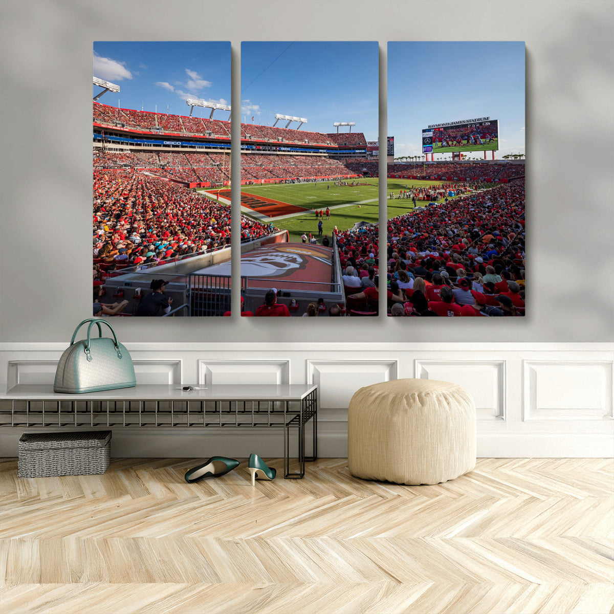 Florida Tampa Raymond James Stadium Wall Art Canvas Print -