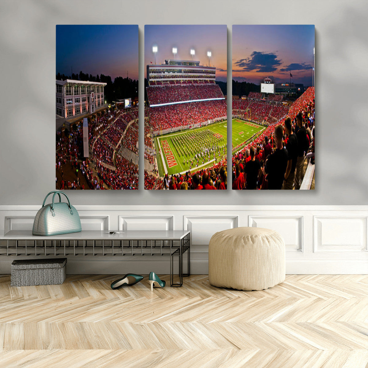 NC State Wolfpack Football Team Print - Raleigh