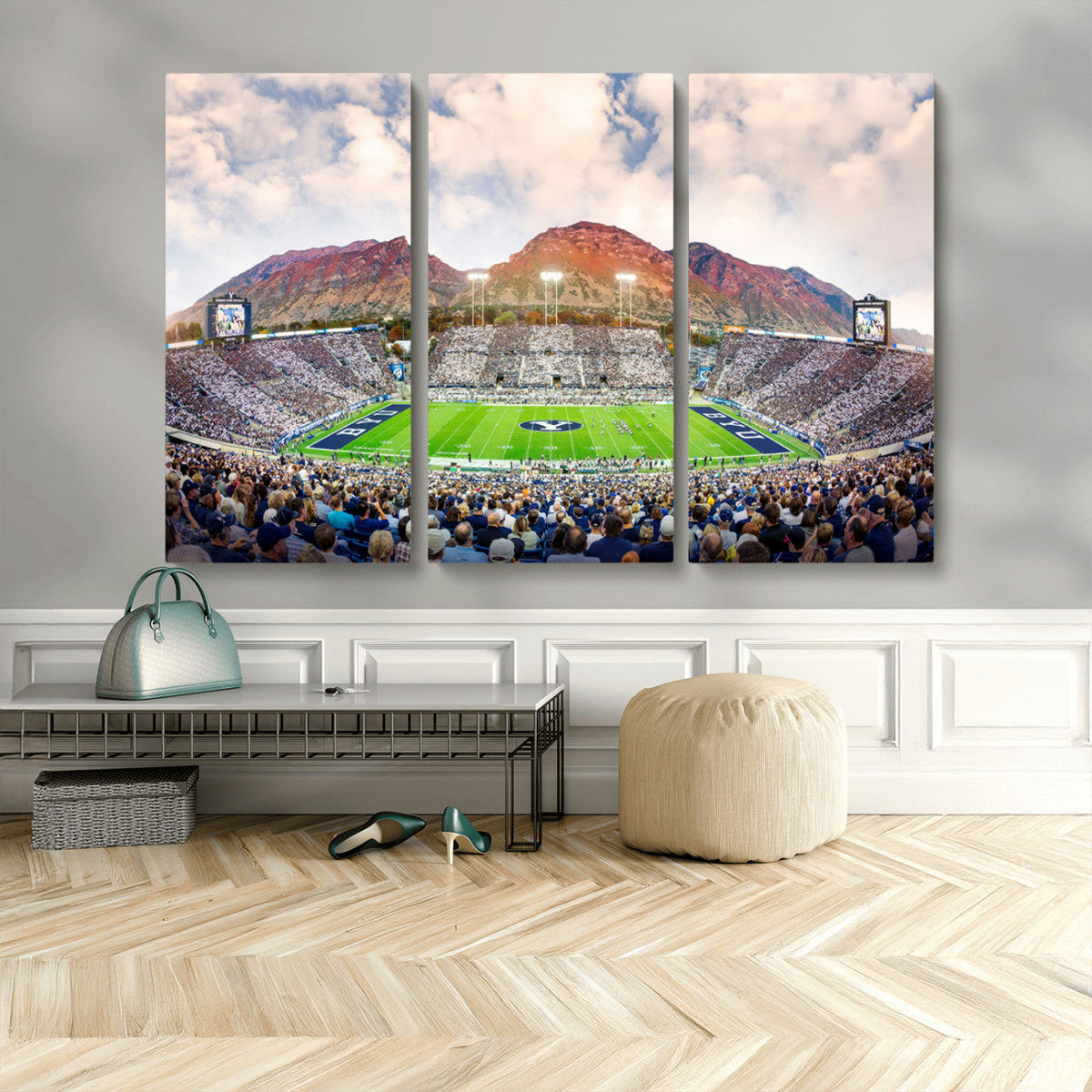 Brigham Young University Cougars Football Team Print - Provo