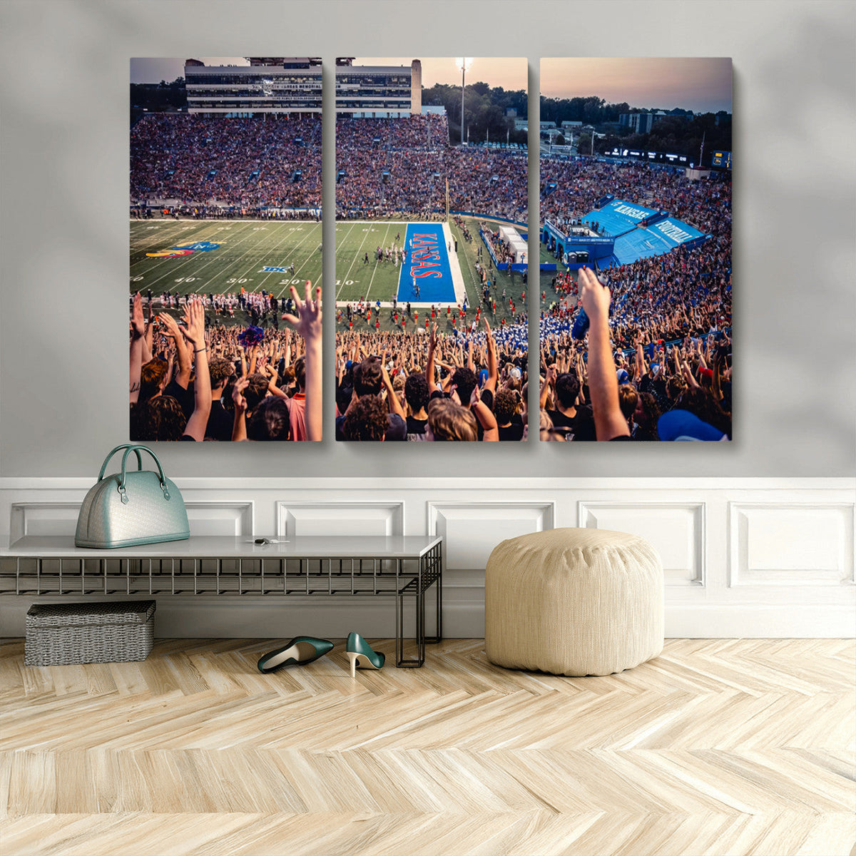 University of Kansas Jayhawks Football Team Art Print -