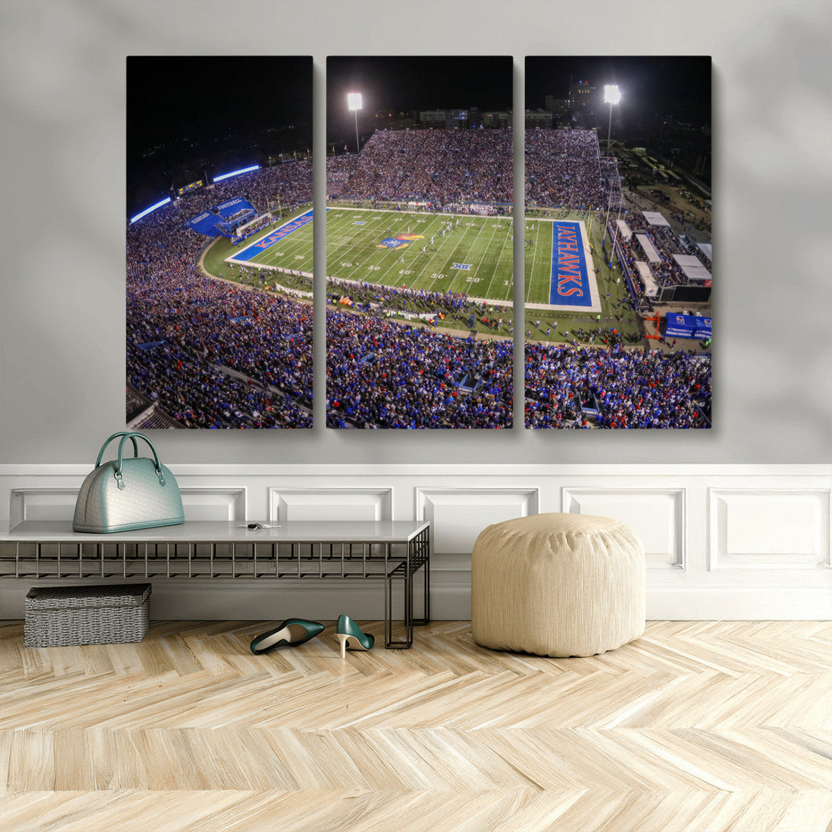 University of Kansas Jayhawks Football Team Print - Lawrence
