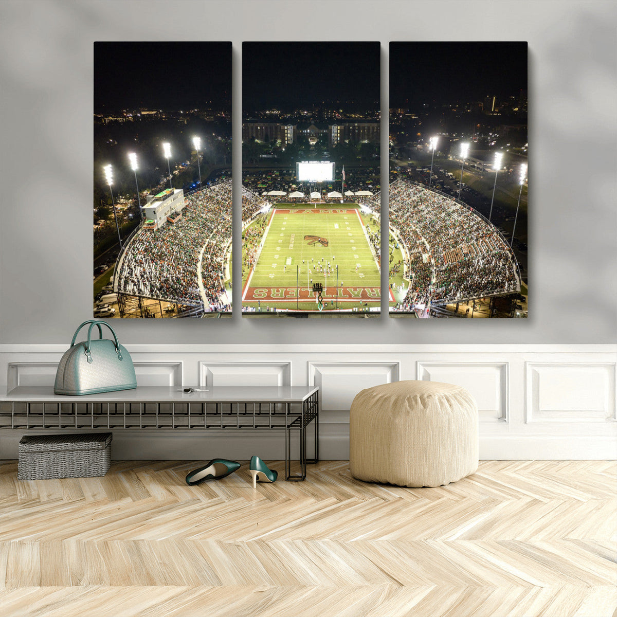 Florida A&M Rattlers Football Team Print - Tallahassee Bragg