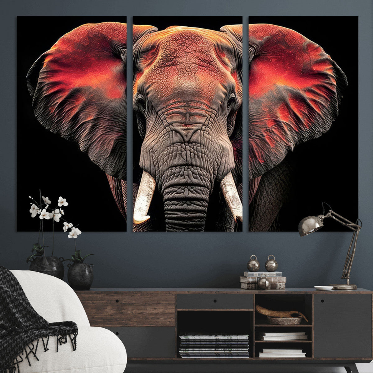 Elephant Wall Art Canvas Print