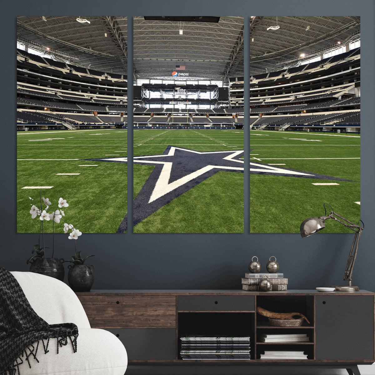 Dallas Cowboys Football Team Print - Arlington AT&T Stadium