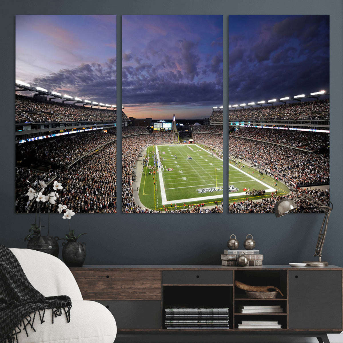 New England Patriots Football Team Print - Foxborough