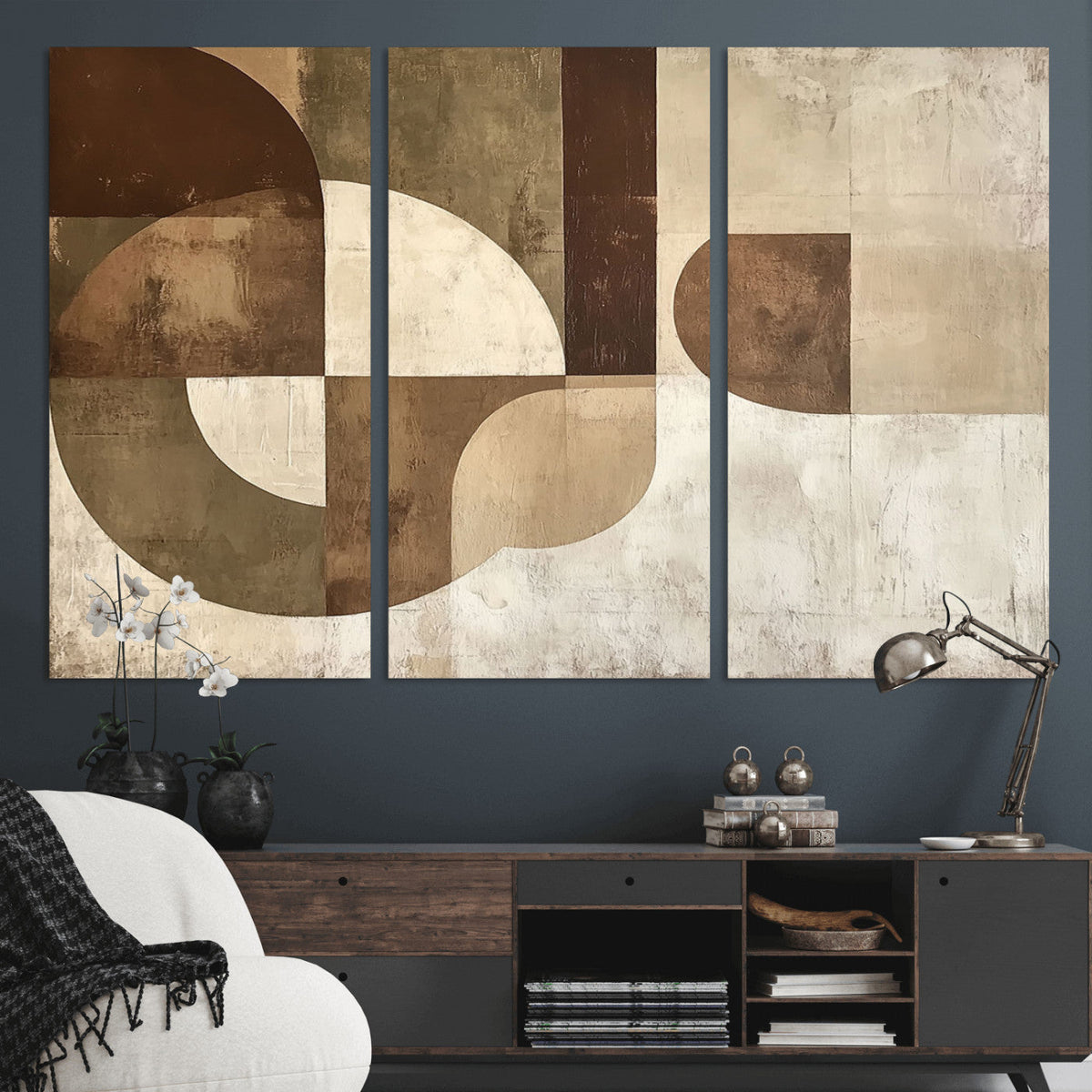 Wabi Sabi Geometric Wall Art | Abstract Modern Minimalist