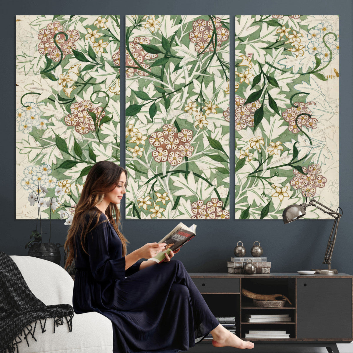 William Morris Jasmine 1872 Canvas Wall Art — Arts and