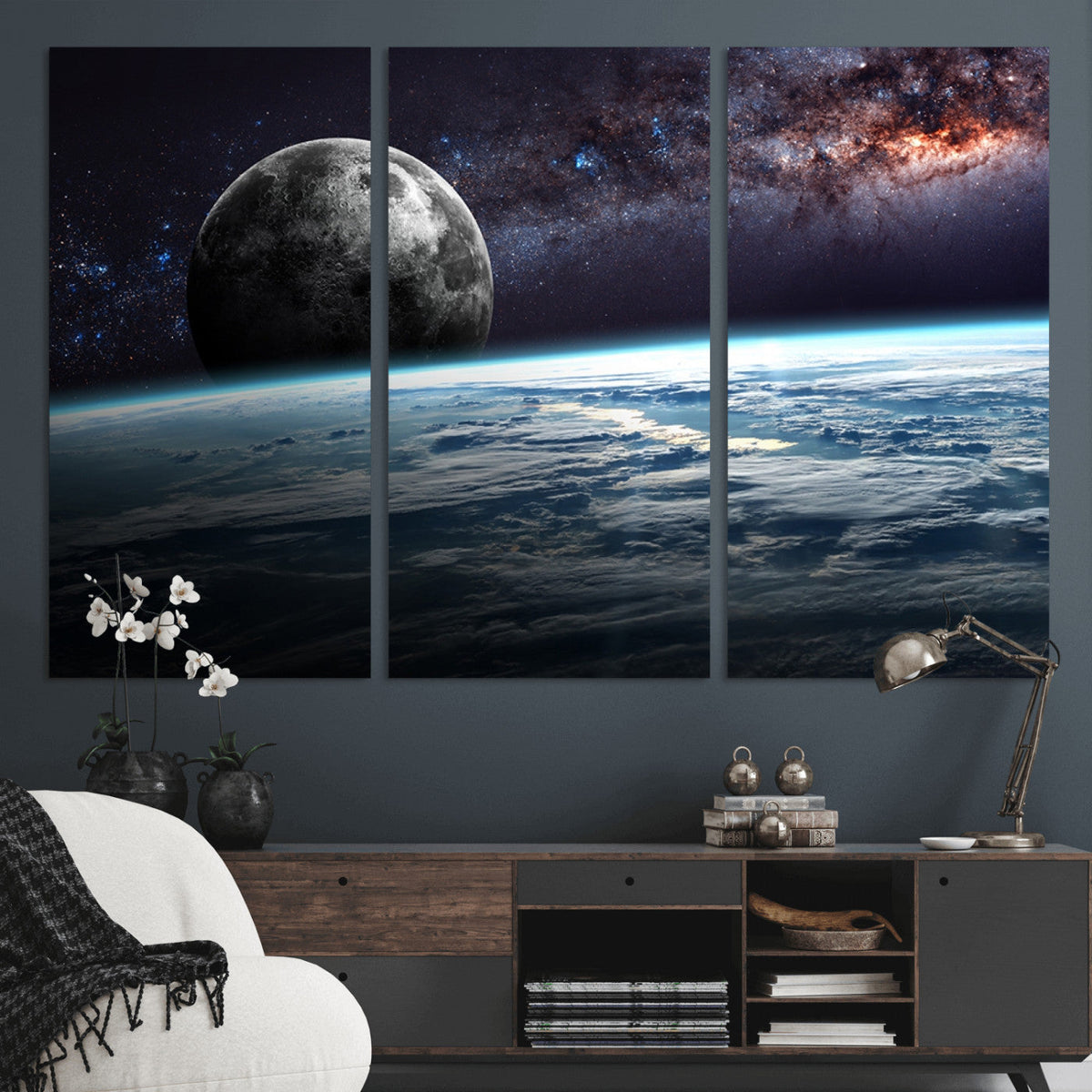 Space and Planet Canvas Print