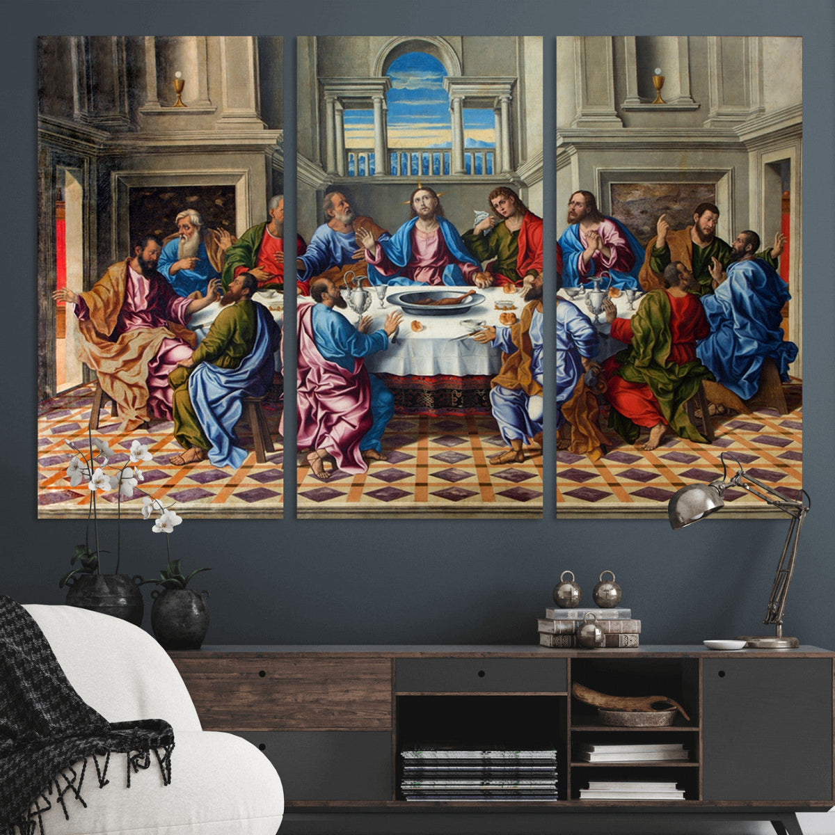 The Last Supper Multi Panel Canvas Wall Art