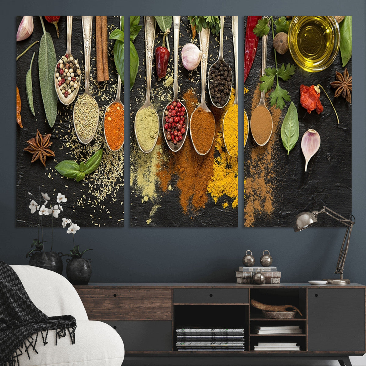 Kitchen Spice Wall Art Canvas Print