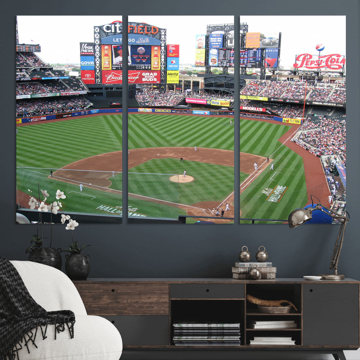 New York Mets Baseball Team Print - Citi Field Baseball