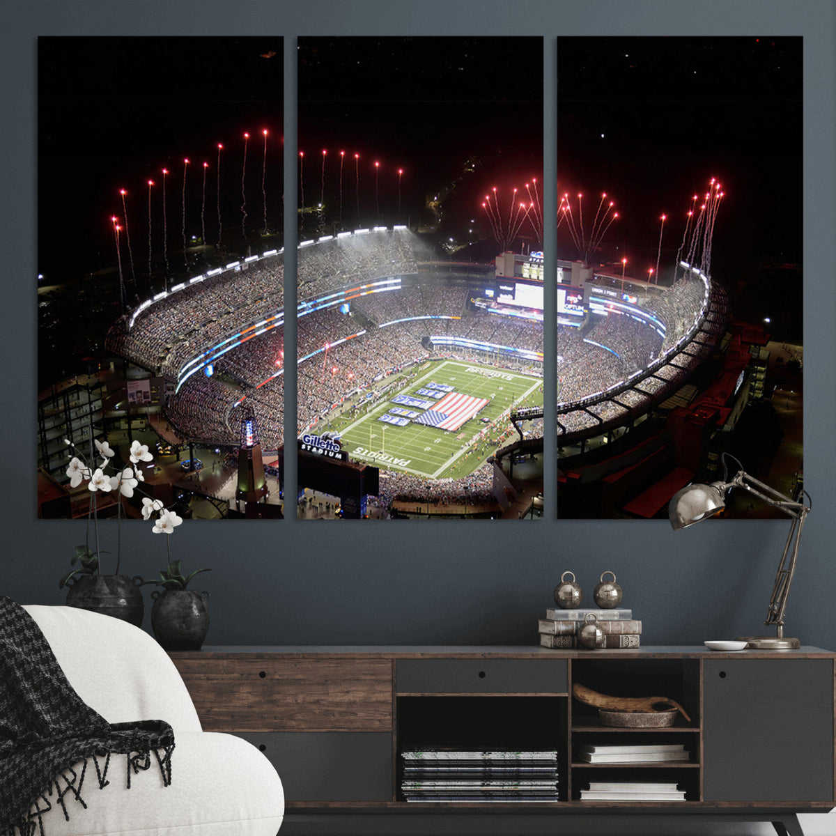 New England Patriots Team Print Wall Art- Foxborough