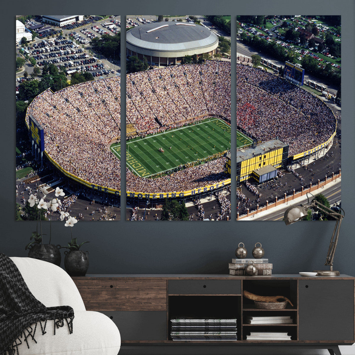 Michigan Wolverines Football Team Print - Ann Arbor Michigan