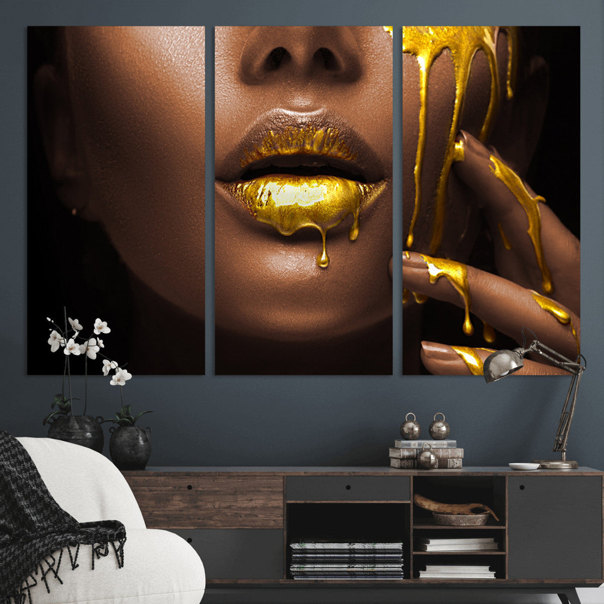 African American Art Black Woman Canvas Print, African Wall