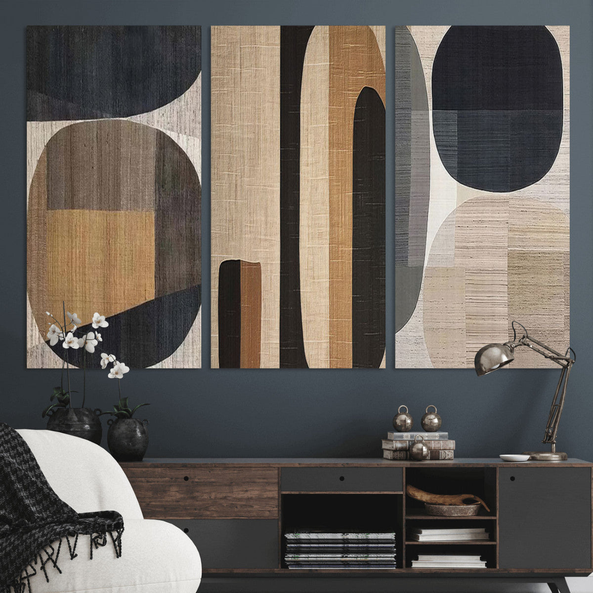 Wabi Sabi Canvas Print - Geometric Abstract Wall Art Canvas