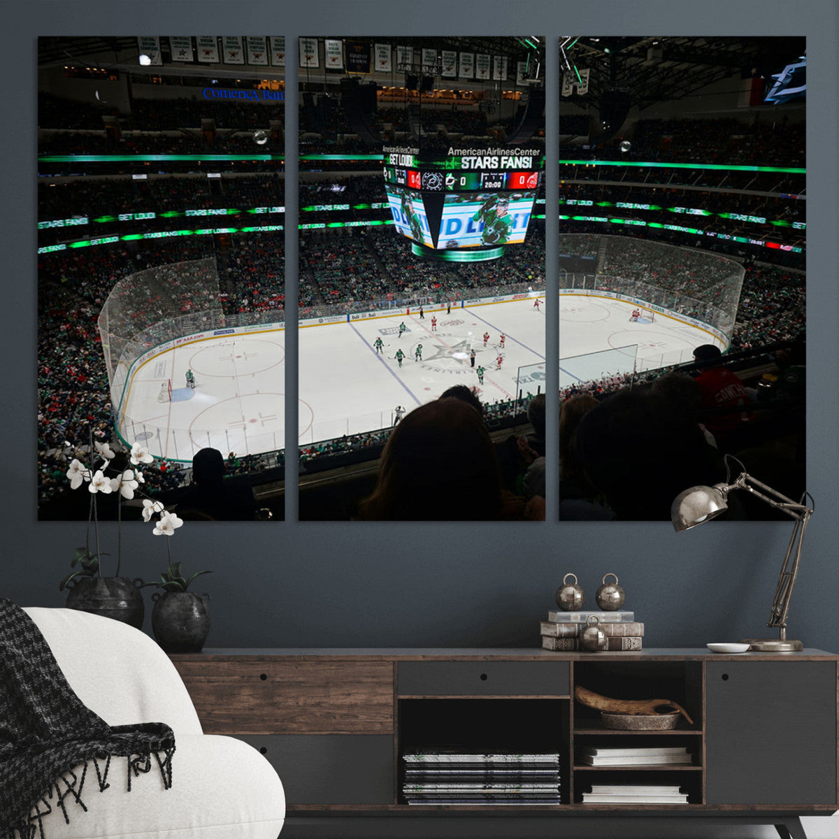American Airlines Center Dallas Stars Wall Art Canvas Print