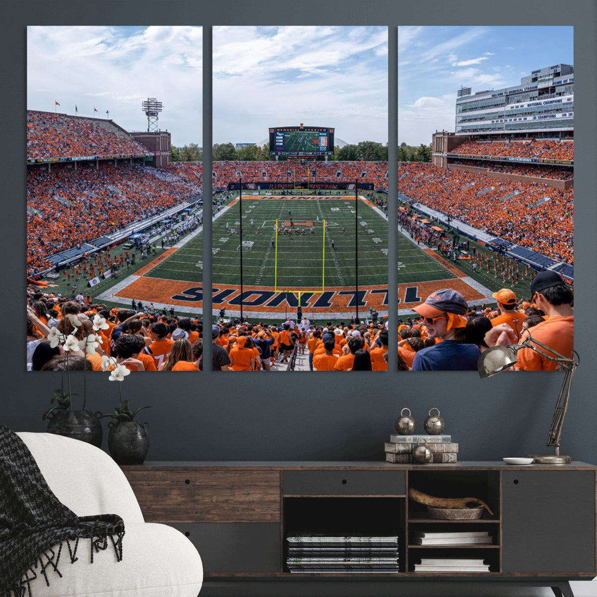 University of Illinois Fighting Illini Football Team Print