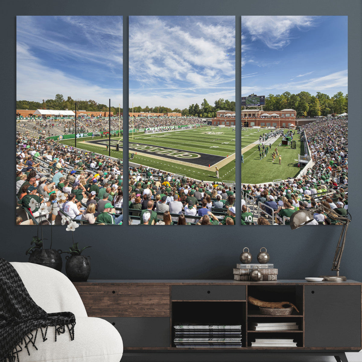 University of Charlotte 49ers Football Team Print -