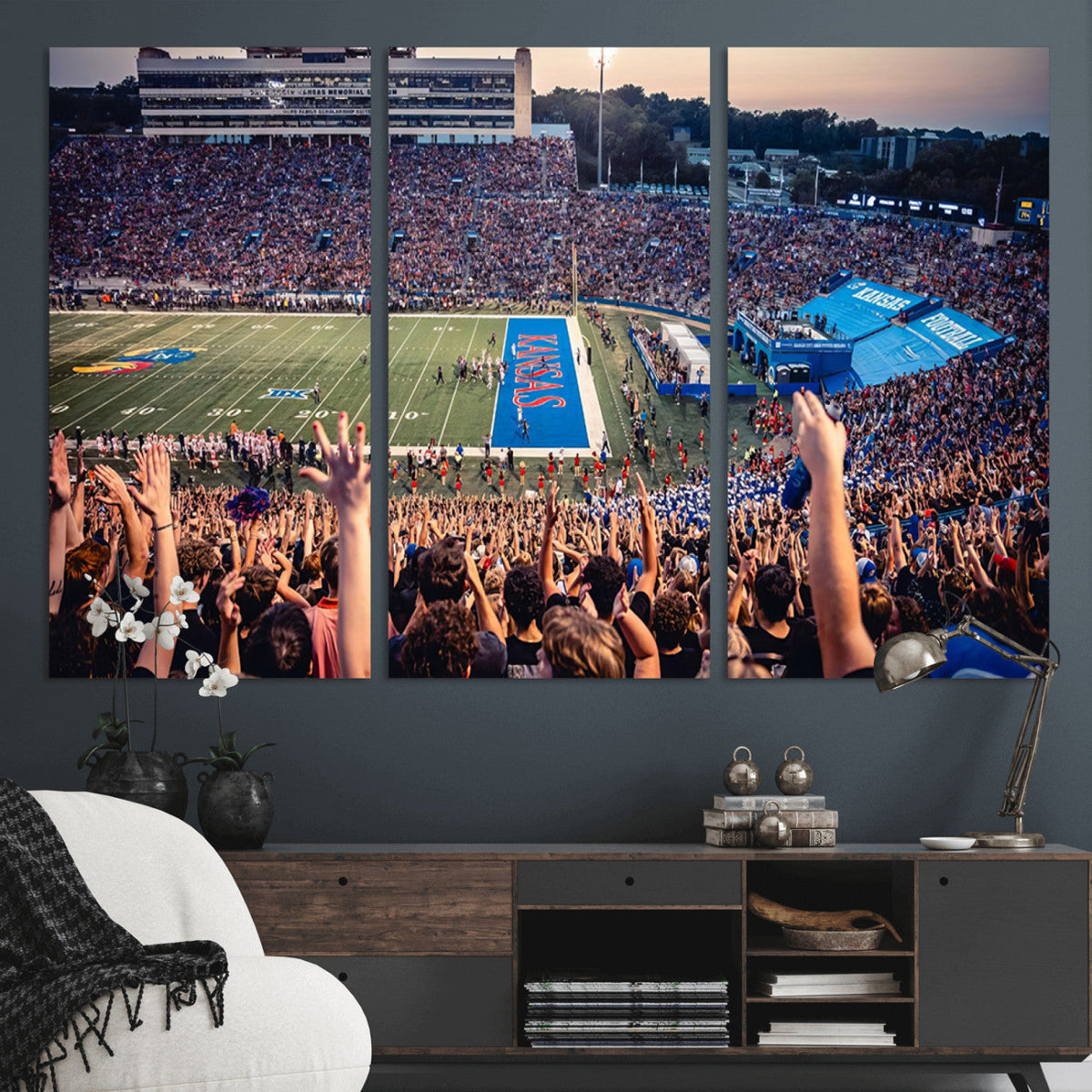 University of Kansas Jayhawks Football Team Art Print -