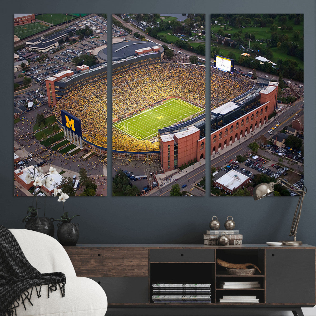 University of Michigan Wolverines Football Team Print - Ann