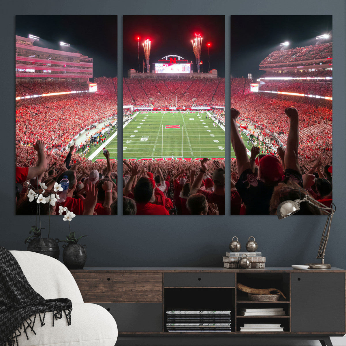 University of Nebraska Cornhuskers Football Team Print -