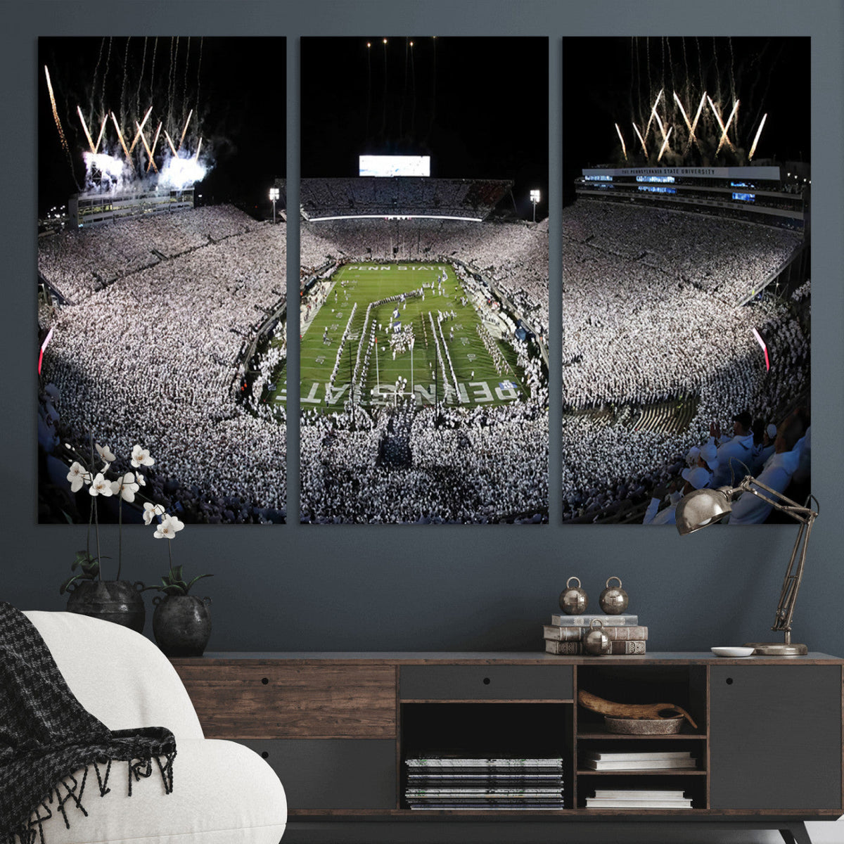 Penn State Beaver Stadium Canvas Wall Art - Nittany Lions