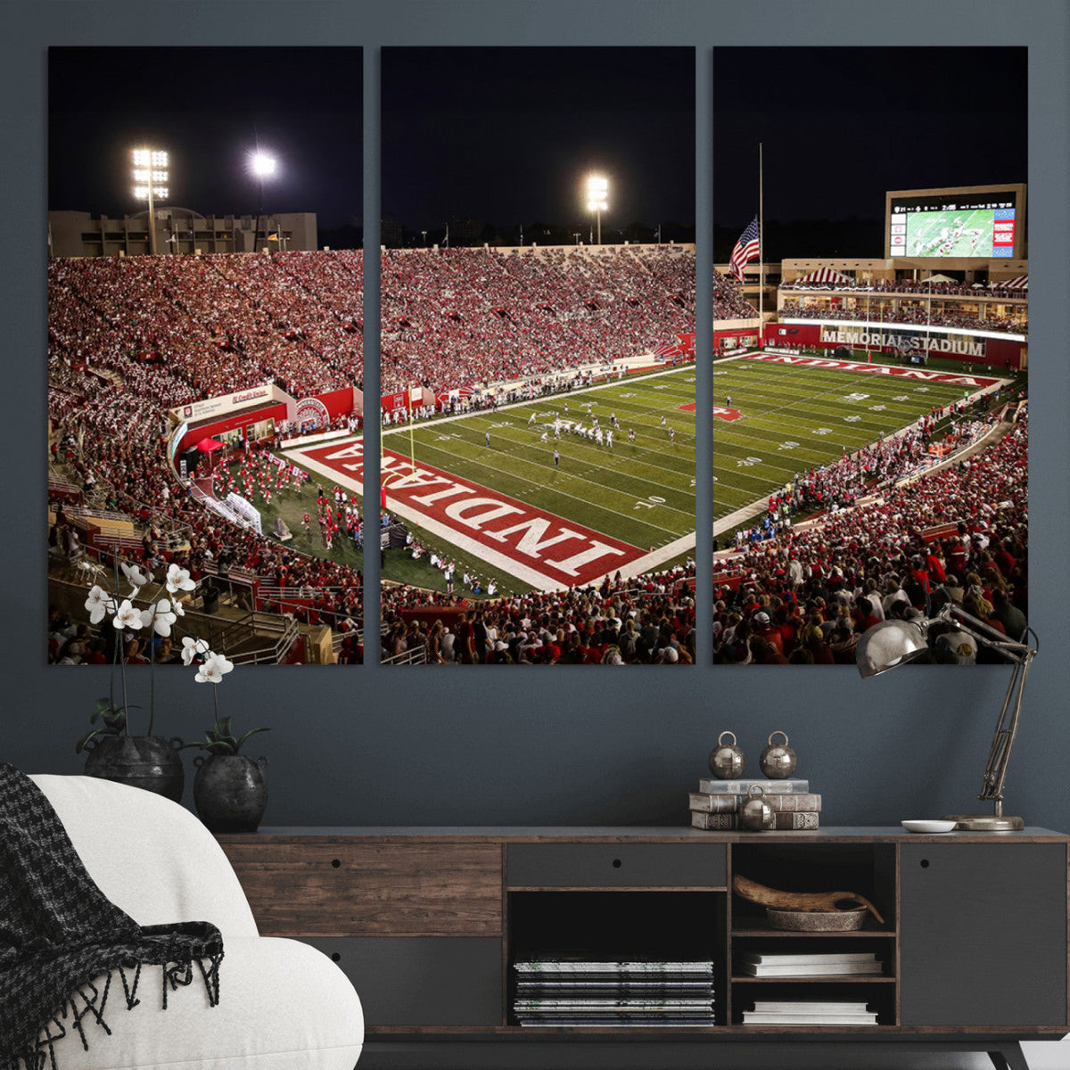 Indiana University Hoosiers Football Team Print Canvas -
