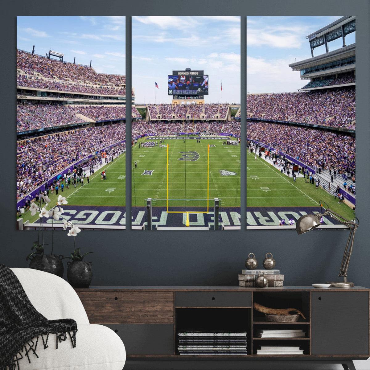 TCU Horned Frogs Football Team Print - Fort Worth Amon G.