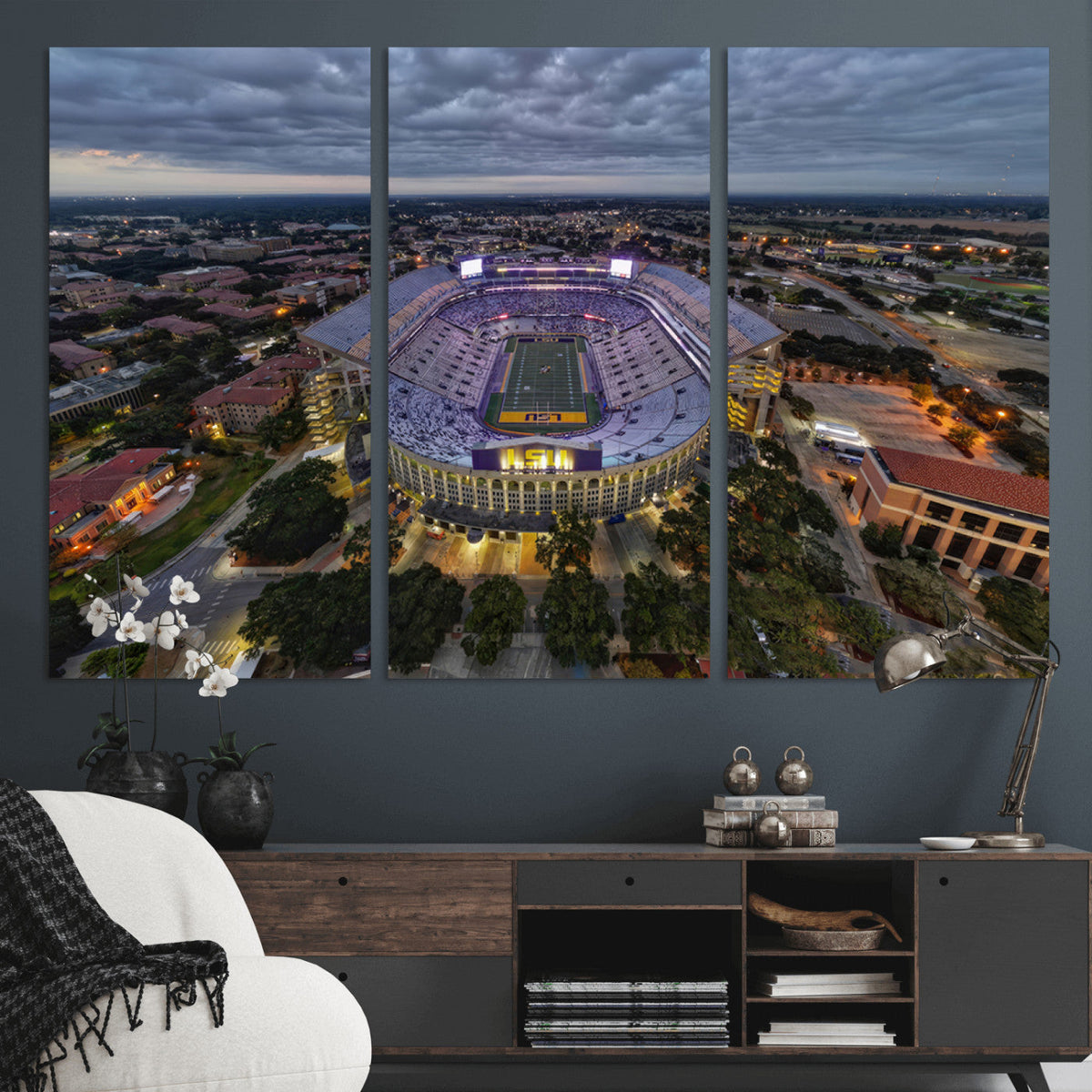 The Louisiana State University Tigers Football Team Print -