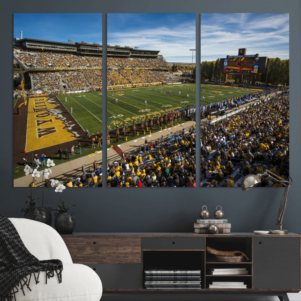 University of Wyoming Cowboys Football Team Print - Laramie