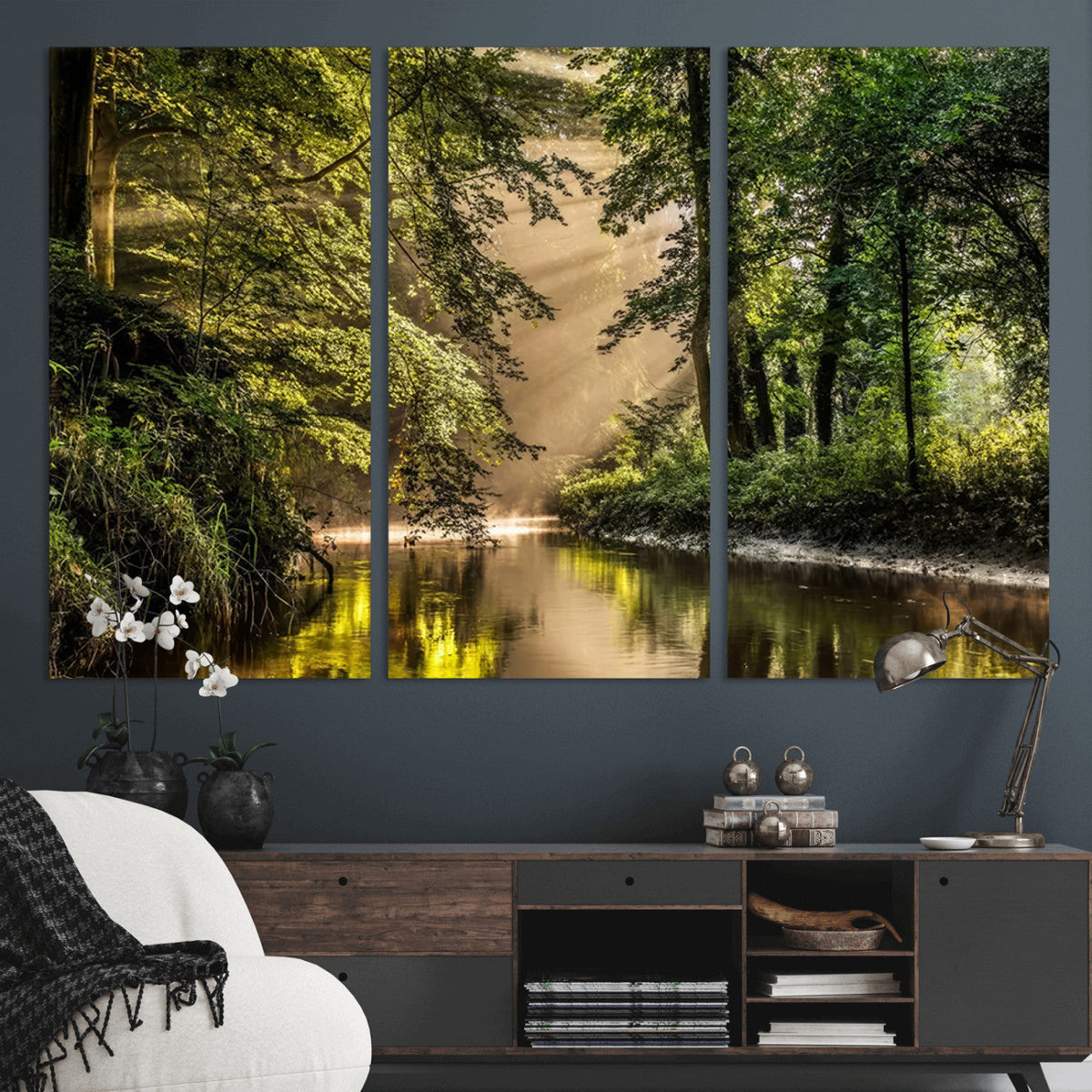 Forest Wall Art Print | River Landscape Wall Art | Perfect