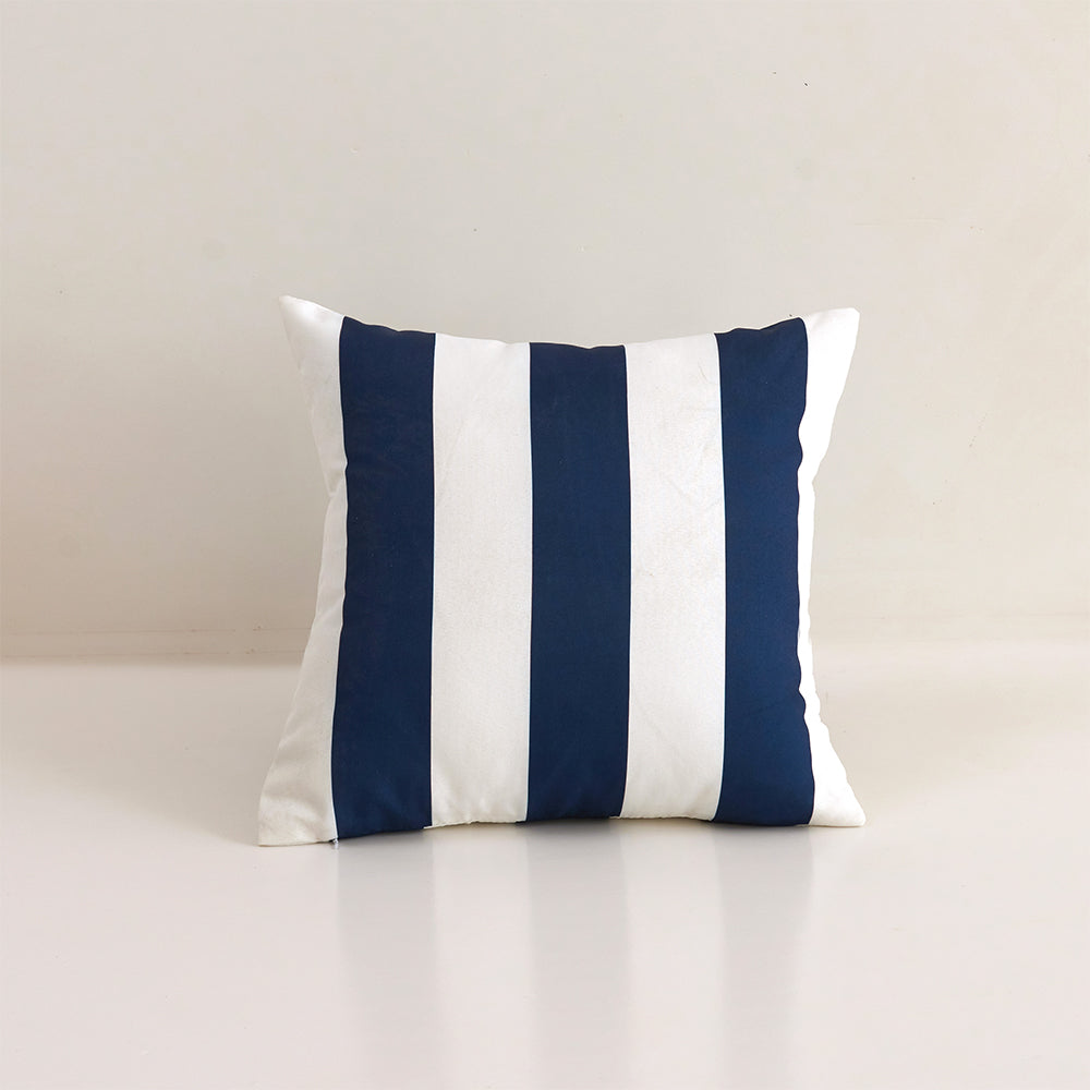Set of 2 Stripes/Waving Outdoor Waterproof Throw Pillows (With Inserts) 2 sizes