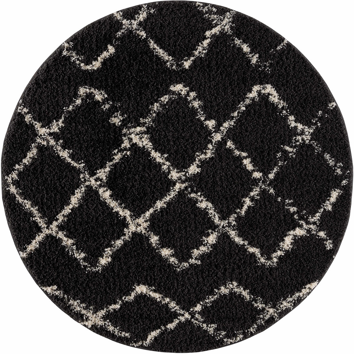 Wallagrass Black Moroccan Shag Rug