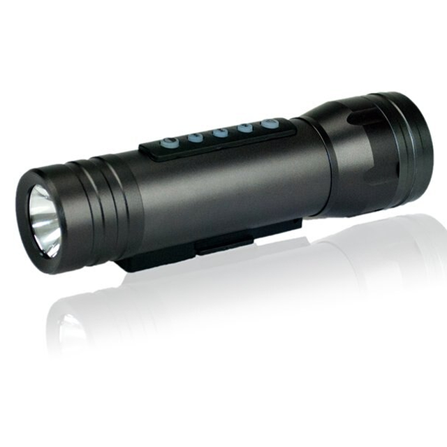 Multifunctional-LED-Flashlight-with-Built-in-Speaker-+-Bike-Clip-