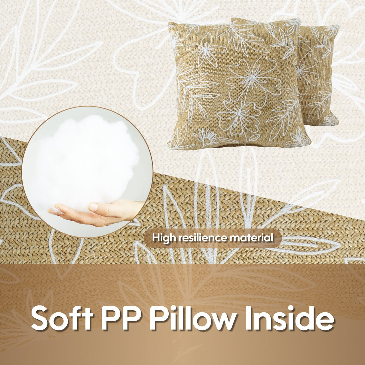 Outdoor/Indoor Decorative Throw Pillows with Inserts - Set of 2