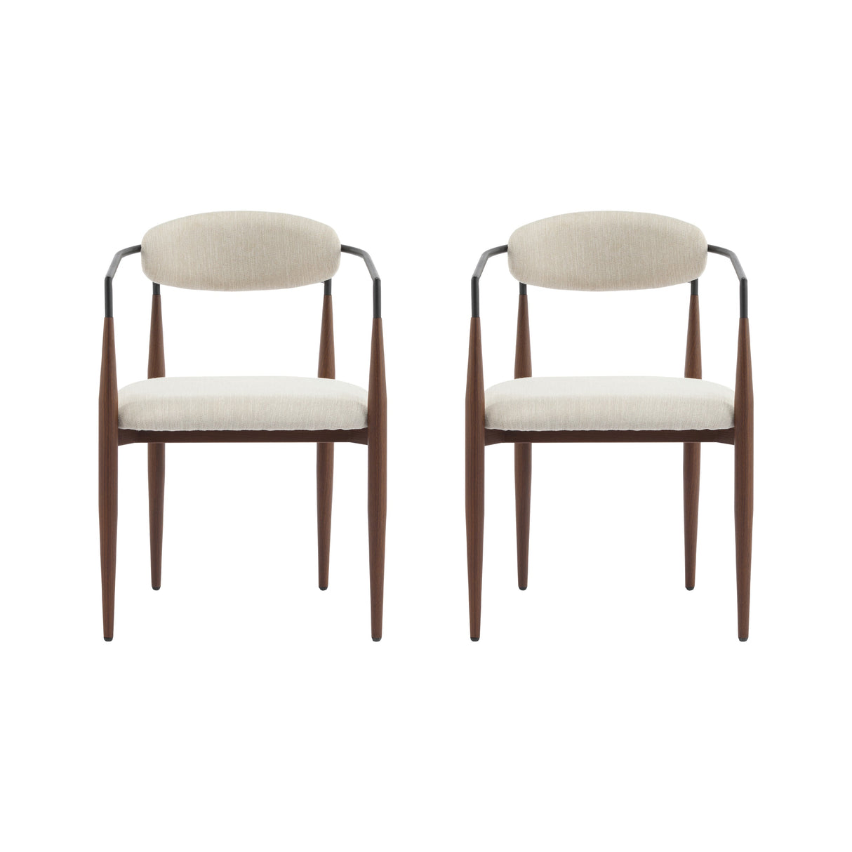 Fielding Mid-Century Modern Dining Chair, Set of 2