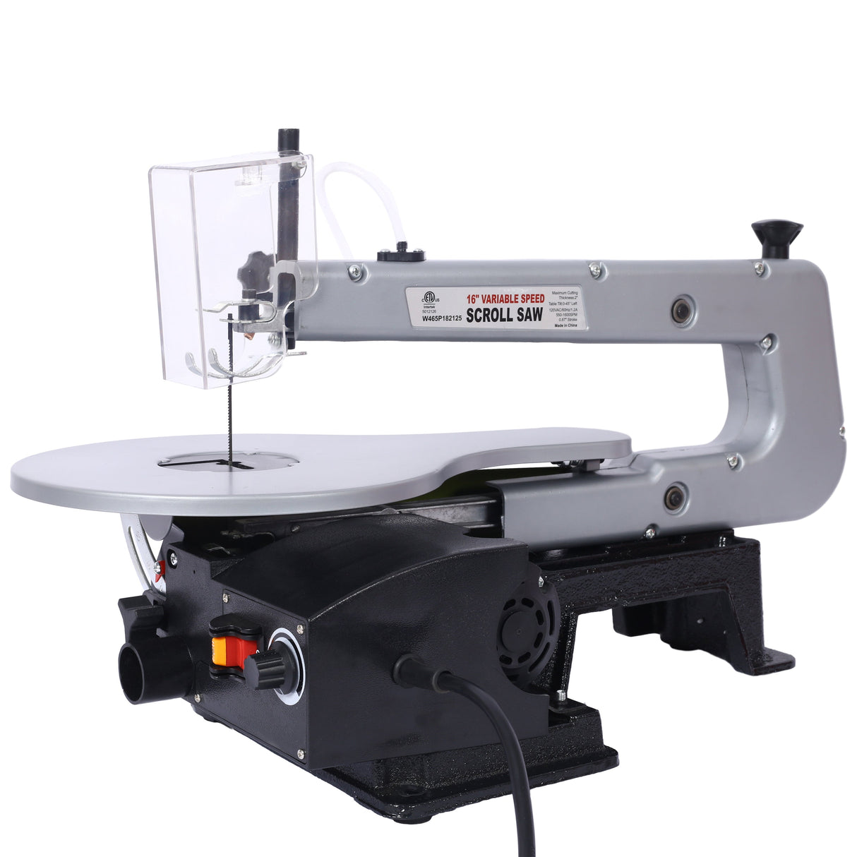 16-Inch Variable Speed Scroll Saw with Extra-Large Adjustable Tilting Table