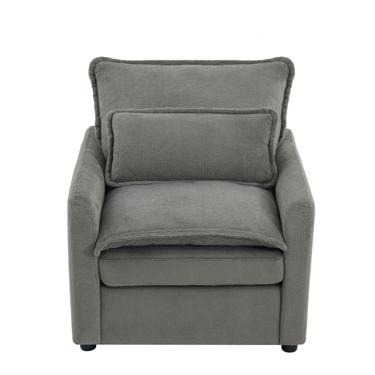 Modern Single Seat Accent Chair With Side Storage Pockets