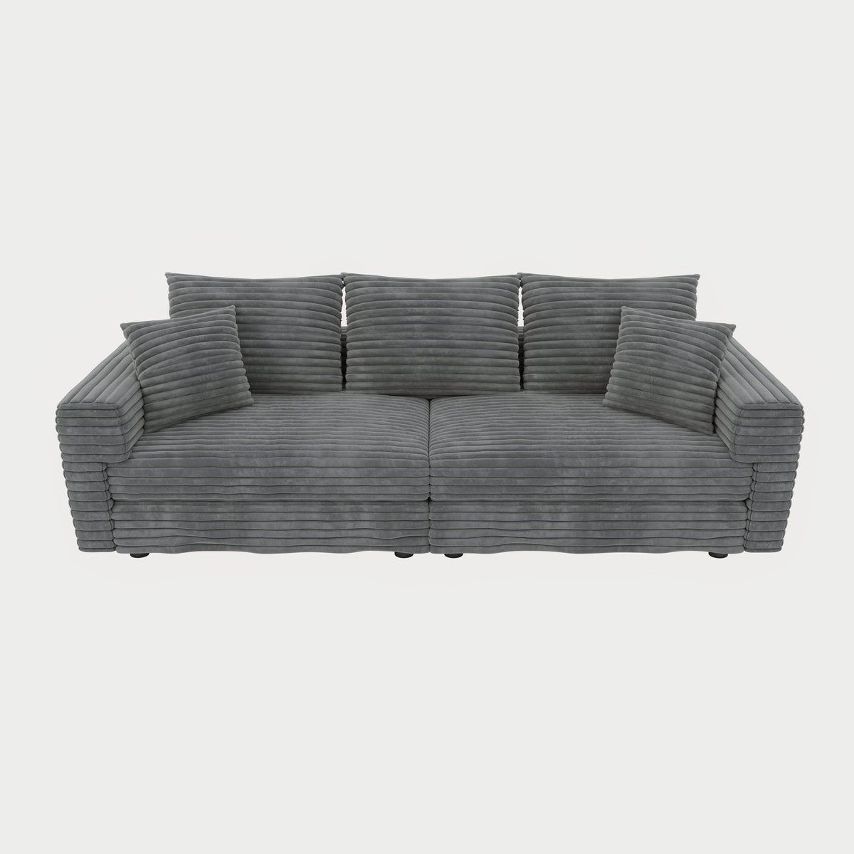 4 Seat Sofa, Modern Comfy Upholstered Sofa Cloud Couch, Deep Seat Couches With Soft Pillows