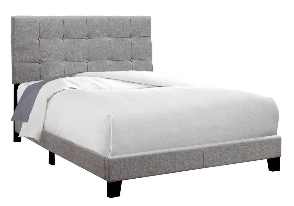 Transitional Upholstered Bed Frame