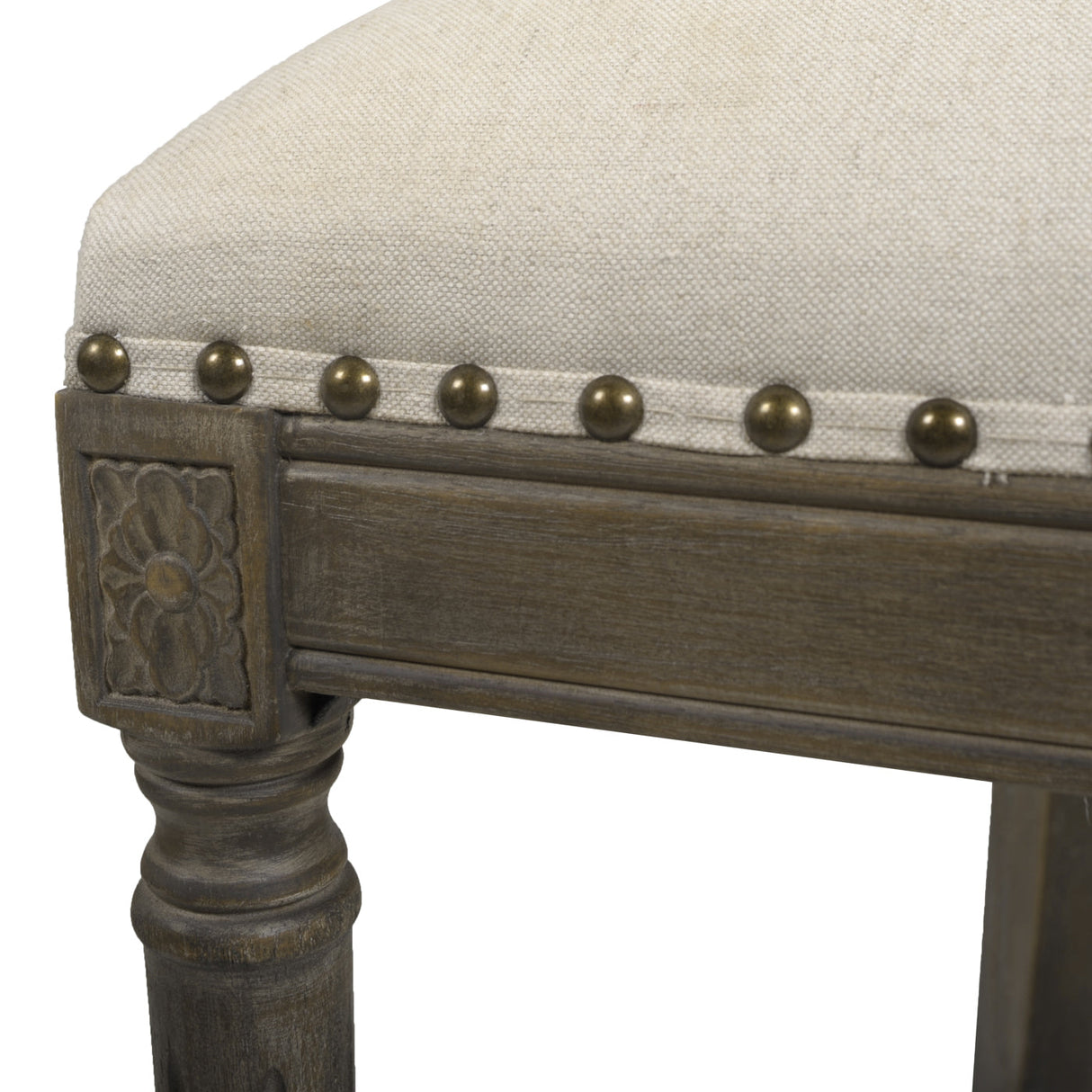 Paris 26.5' Farmhouse Counter Height Bar Stool with Backrest