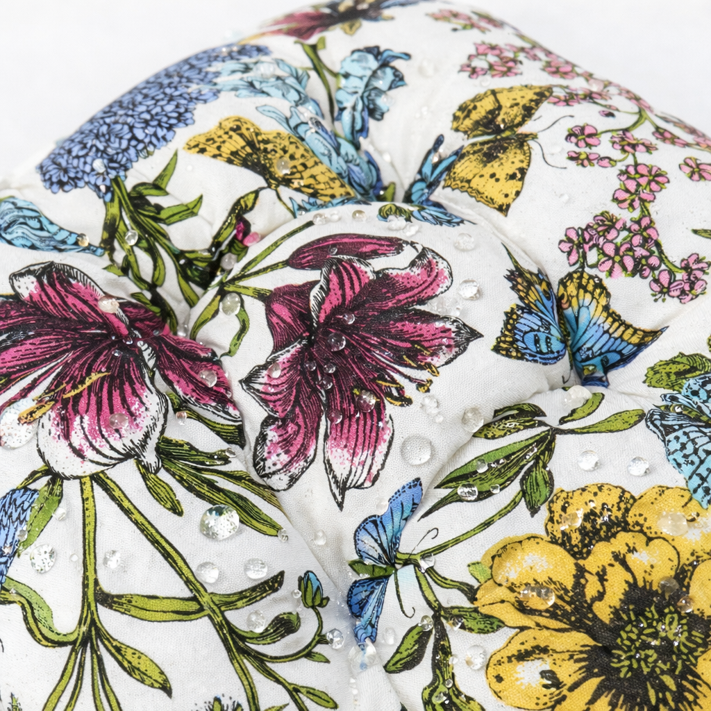 Outdoor Chair Cushions Set of 2, Botanical Floral