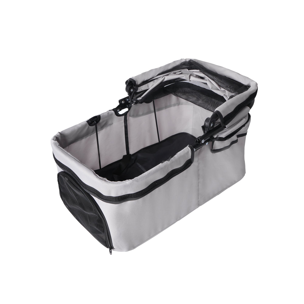 4-Wheel Foldable Pet Stroller for Dogs & Cats