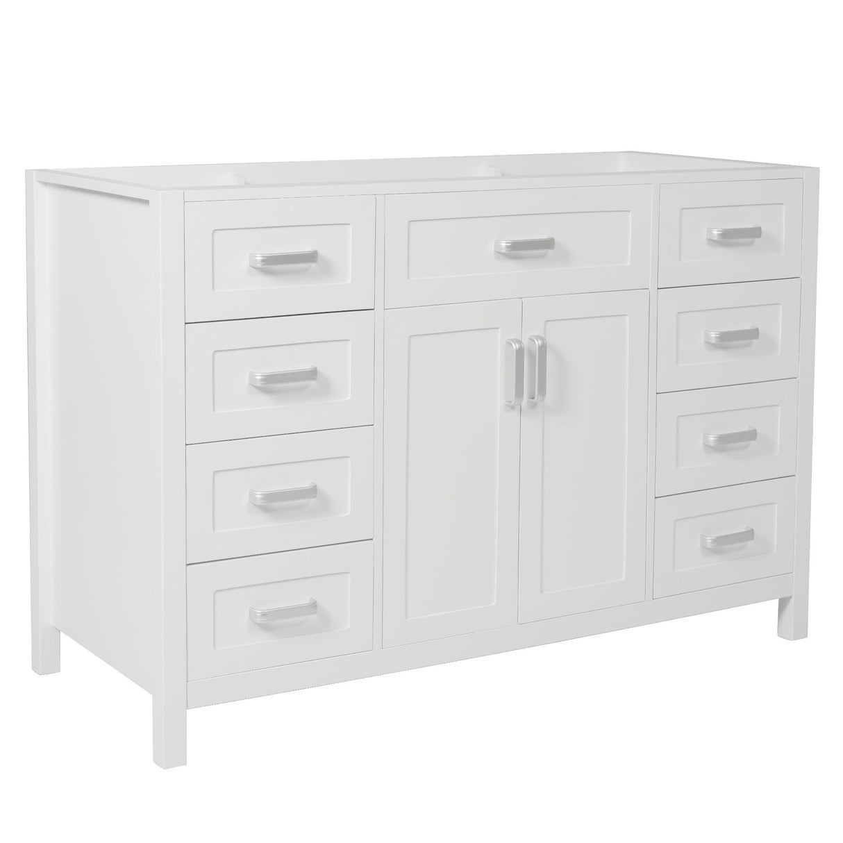 Bathroom Vanity Cabinet with 2 Soft Close Doors and 8 Drawers