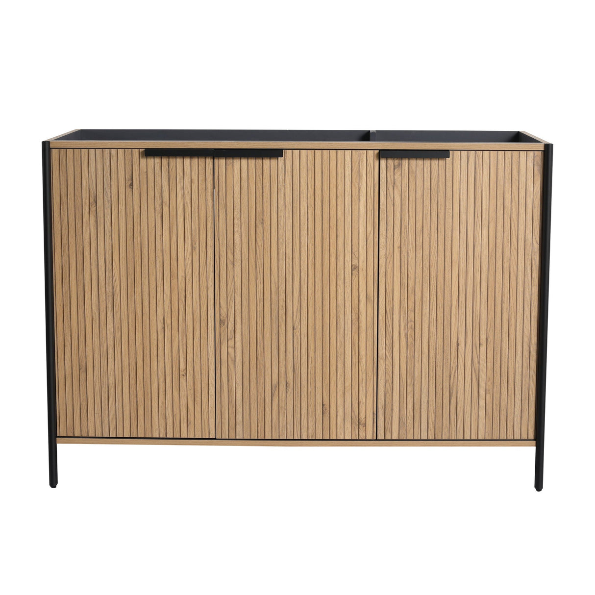 Contemporary Freestanding Bathroom Vanity With Adjustable Shelves